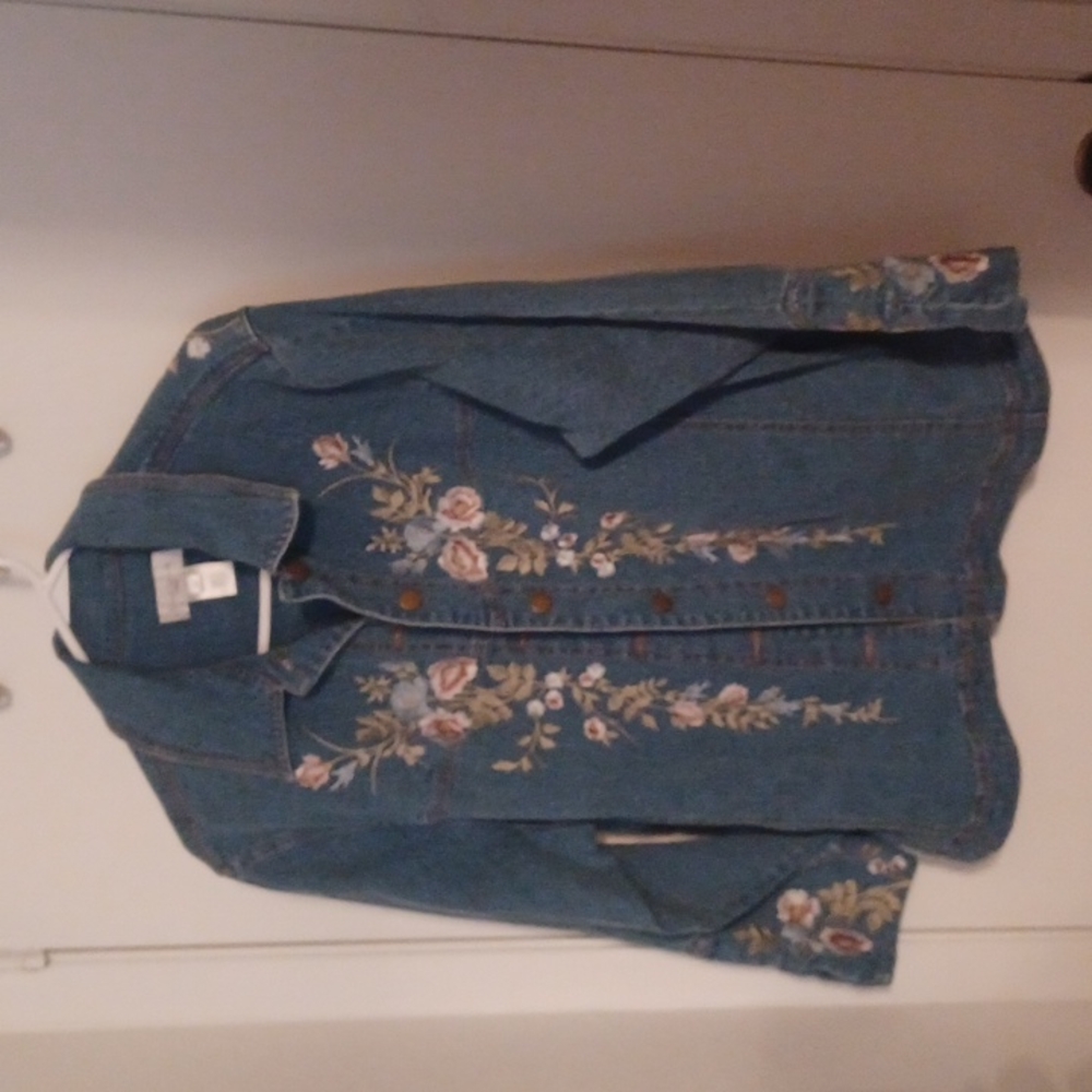 Susan Bristol embroydered denim jacket
